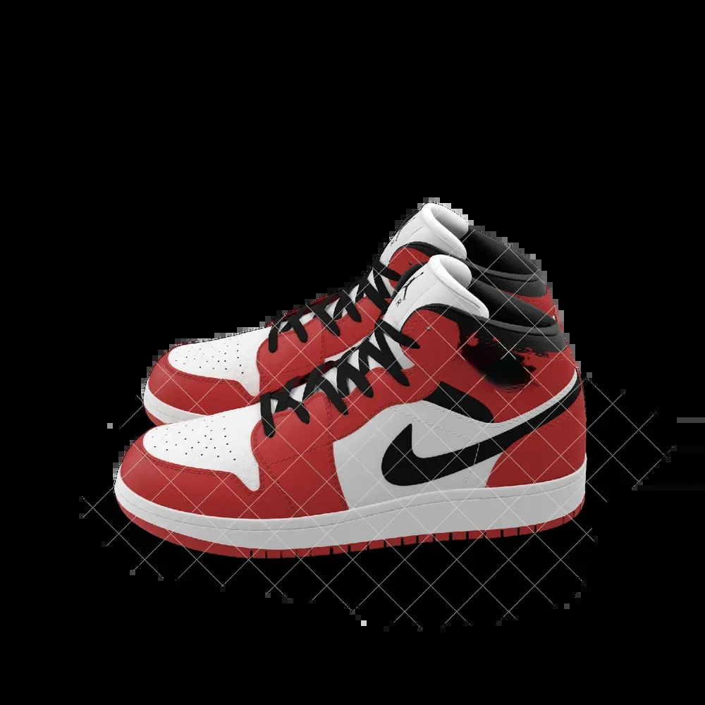Nike Air Jordan 1 Red And Black imagem 2
