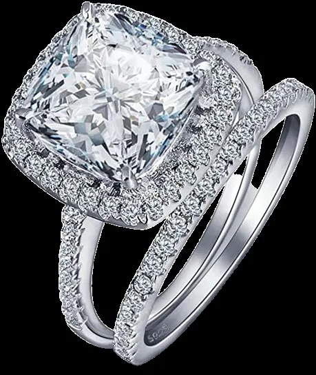 White Gold Plated Princess imagem 1