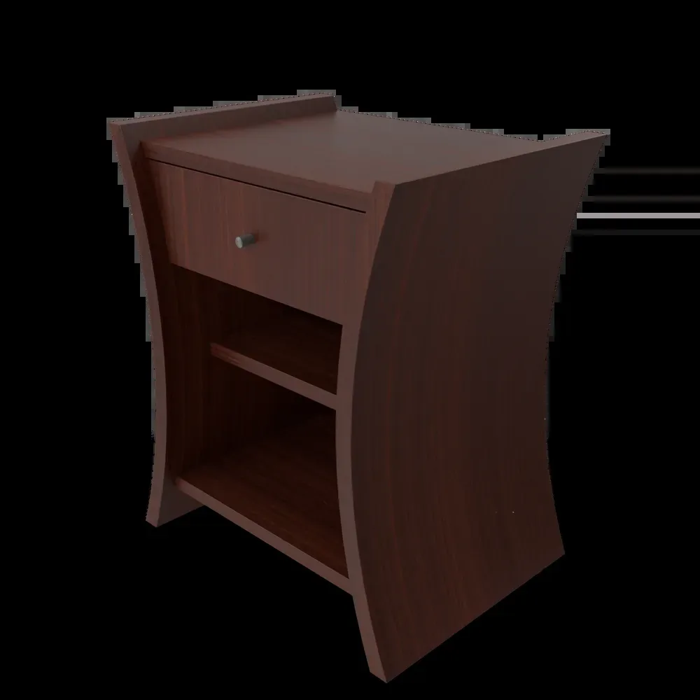 Bedside Table African Cherry imagem 3